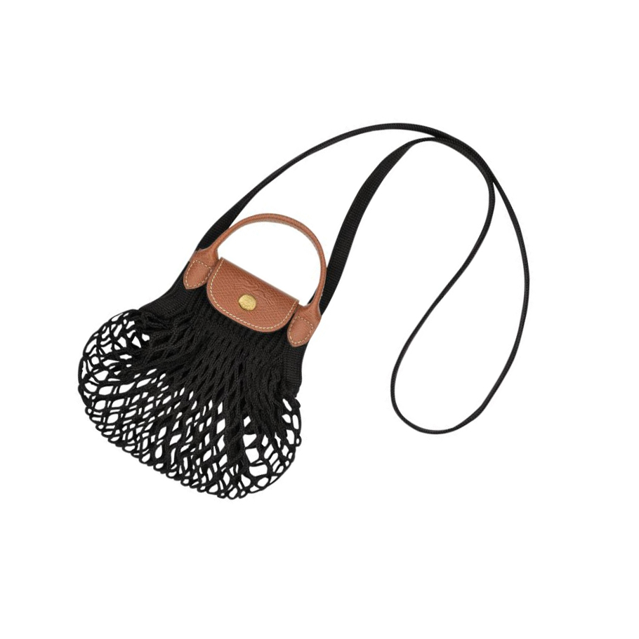 Bolsos Cruzados Longchamp Le Pliage Filet XS Mujer Negras | ES-XJLK812