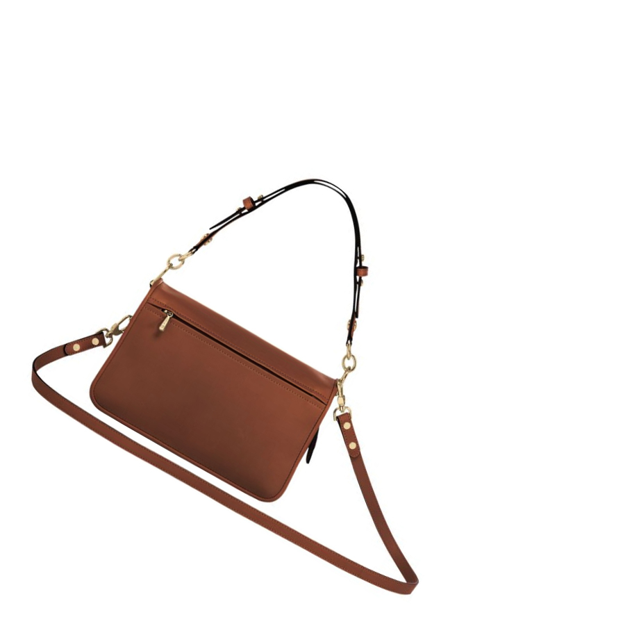 Bolsos Cruzados Longchamp Mademoiselle S Mujer Marrones | ES-VHTL752