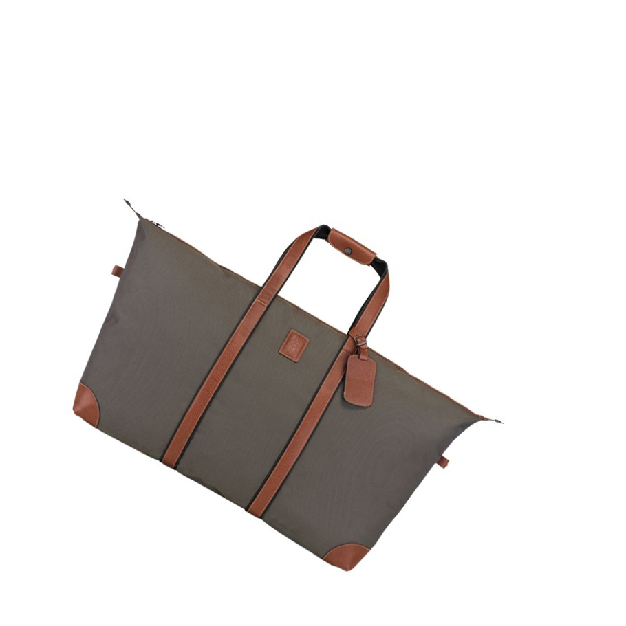Bolsos De Viaje Longchamp Boxford Hombre Marrones | ES-FLUA203