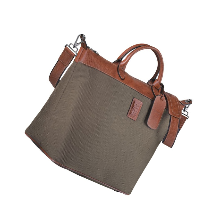 Bolsos De Viaje Longchamp Boxford Hombre Marrones | ES-GMYW768