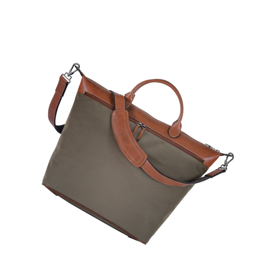 Bolsos De Viaje Longchamp Boxford Hombre Marrones | ES-GMYW768