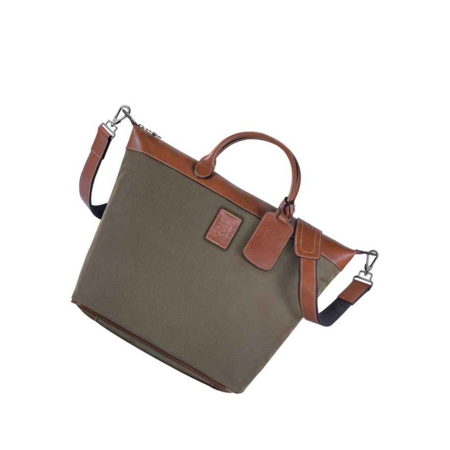 Bolsos De Viaje Longchamp Boxford Hombre Marrones | ES-GMYW768