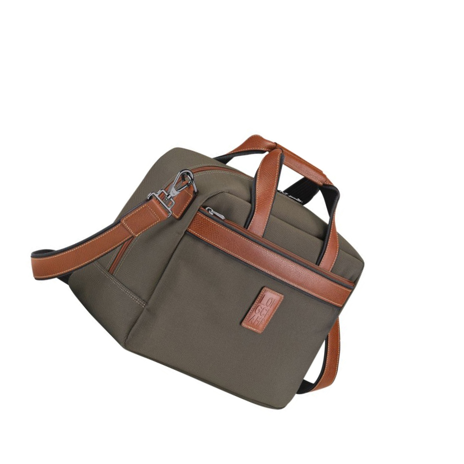 Bolsos De Viaje Longchamp Boxford Hombre Marrones | ES-JIDV574