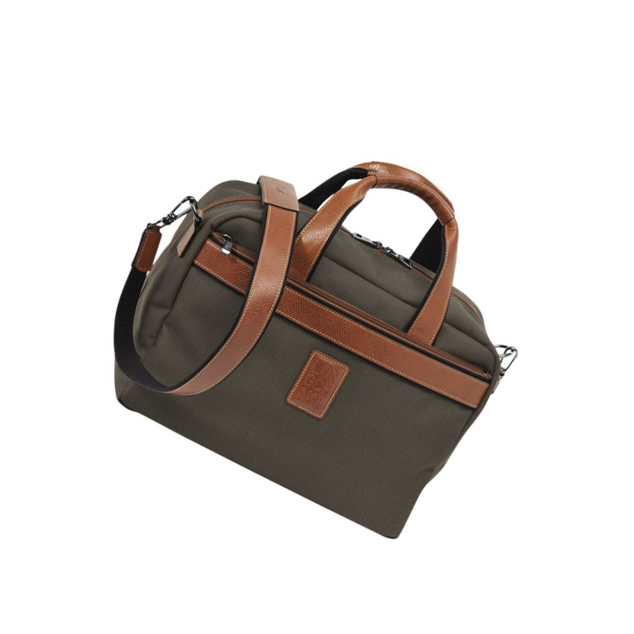 Bolsos De Viaje Longchamp Boxford Hombre Marrones | ES-JIDV574