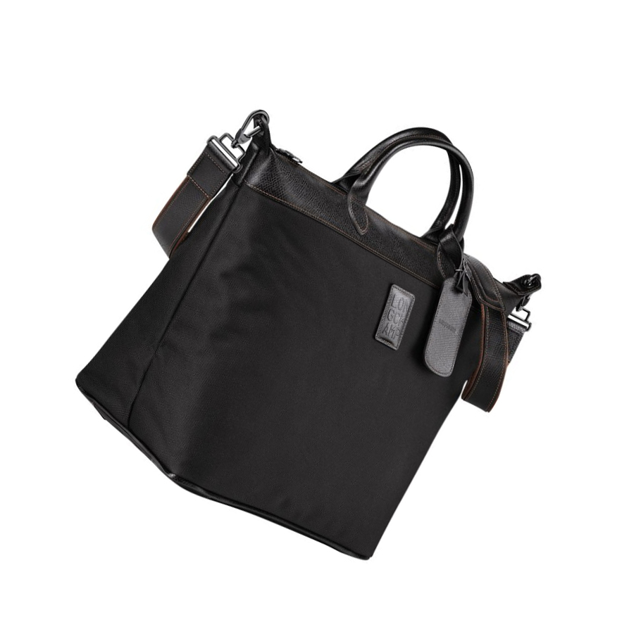 Bolsos De Viaje Longchamp Boxford Hombre Negras | ES-MRZA641