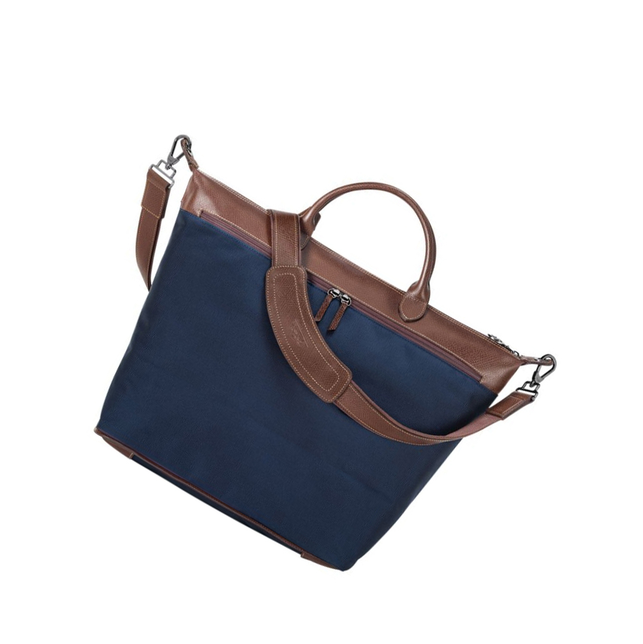 Bolsos De Viaje Longchamp Boxford Hombre Azul Marino | ES-XCTY235