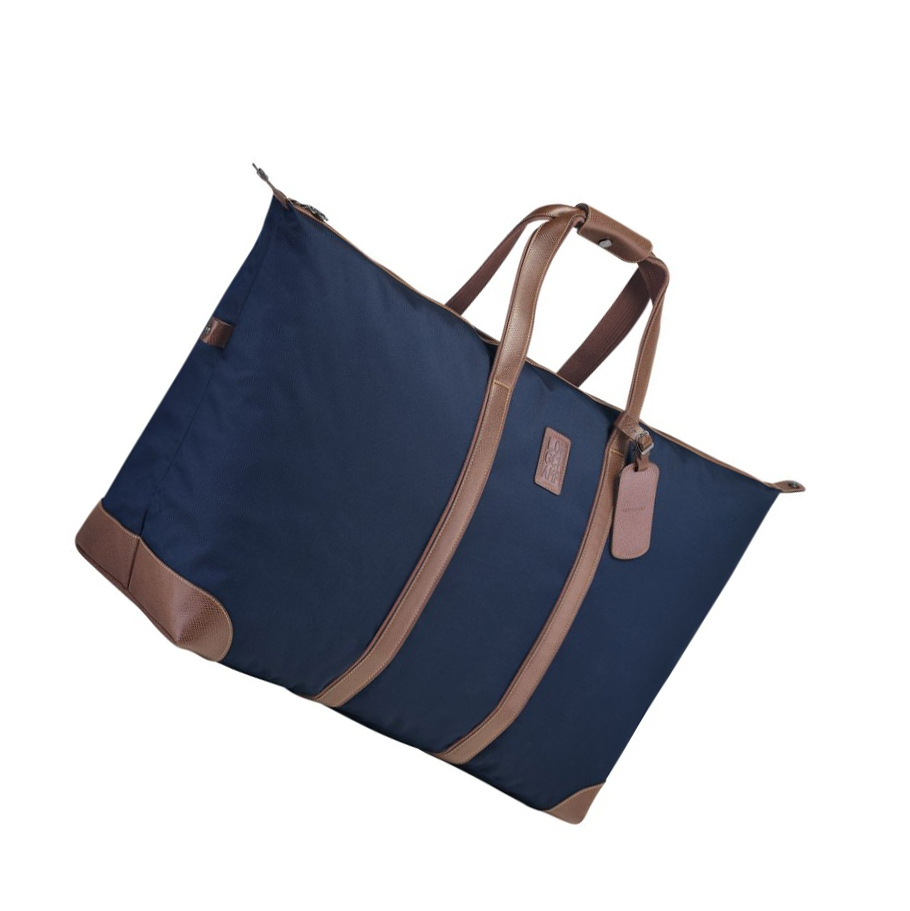 Bolsos De Viaje Longchamp Boxford Hombre Azul Marino | ES-XHJY568