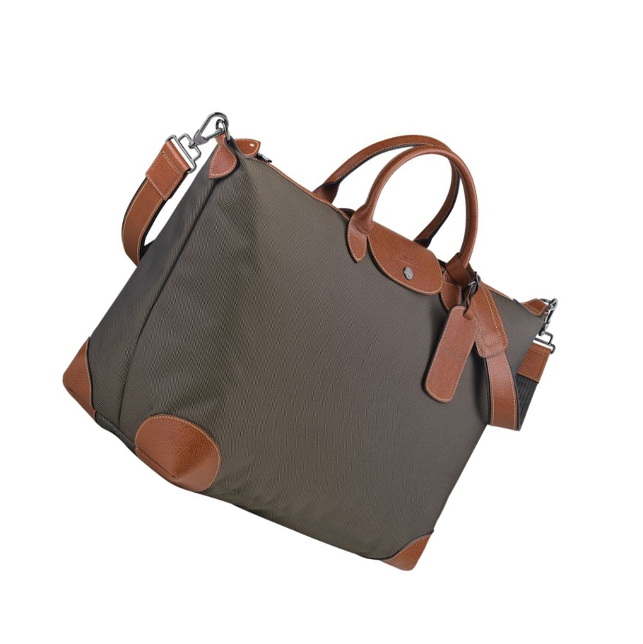 Bolsos De Viaje Longchamp Boxford L Hombre Marrones | ES-QHMT367