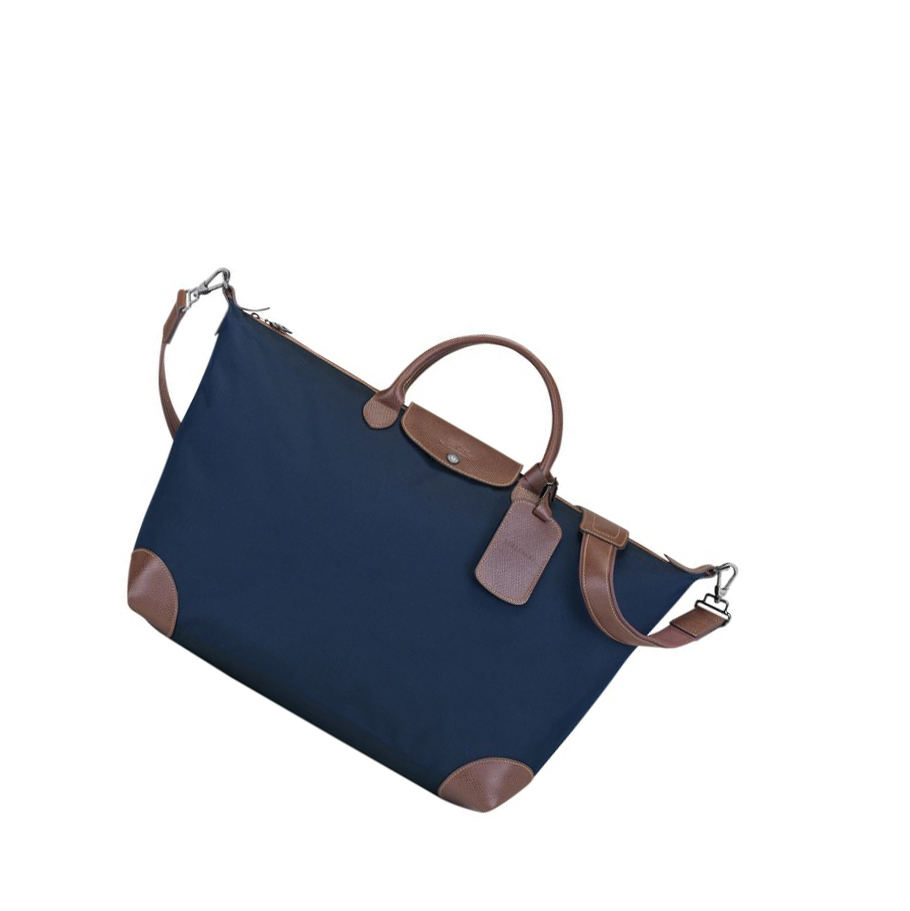 Bolsos De Viaje Longchamp Boxford L Mujer Azul Marino | ES-SREJ015