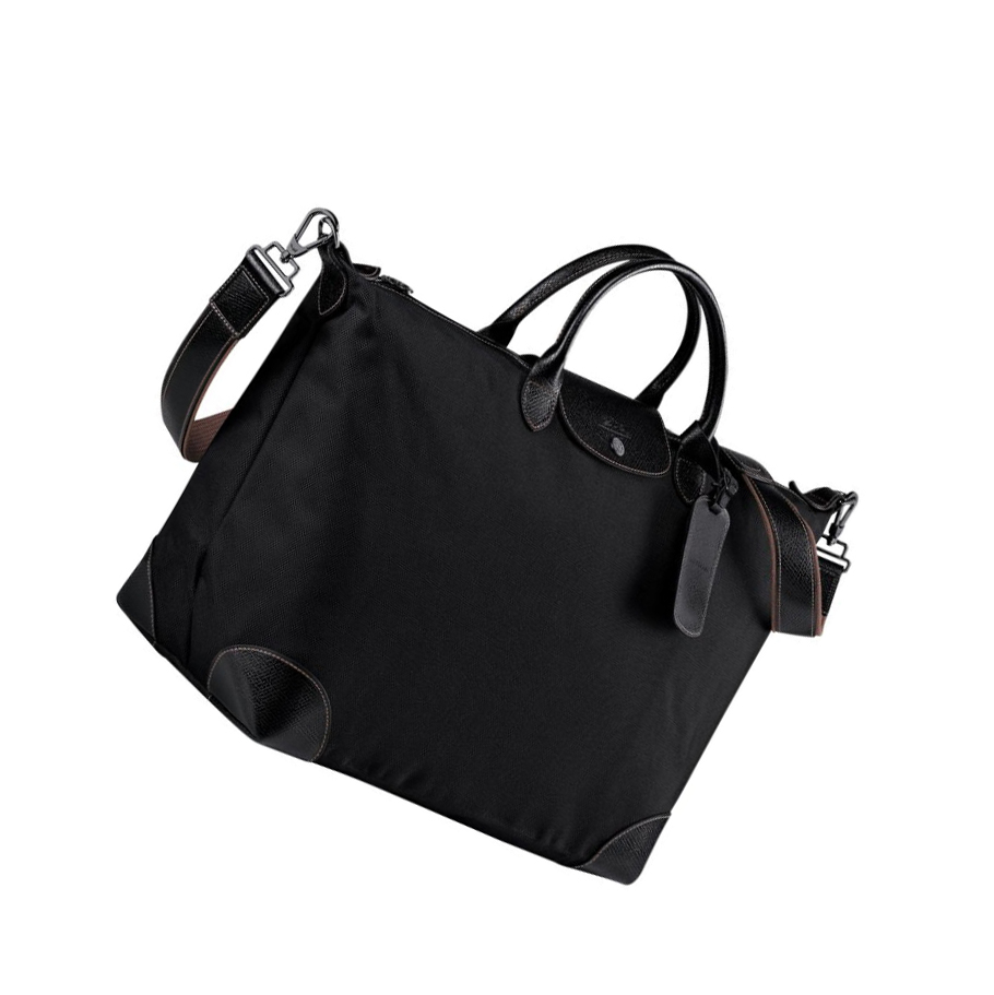 Bolsos De Viaje Longchamp Boxford L Mujer Negras | ES-ZXWM072