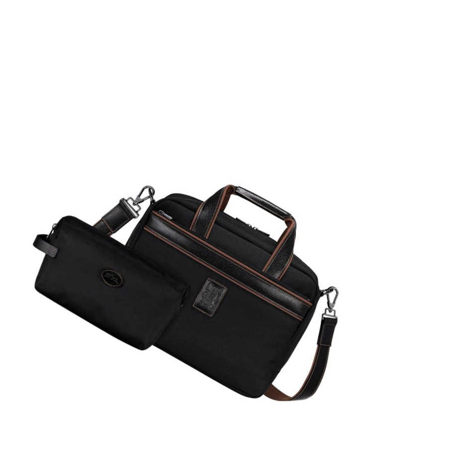 Bolsos De Viaje Longchamp Boxford Mujer Negras | ES-GWUX810