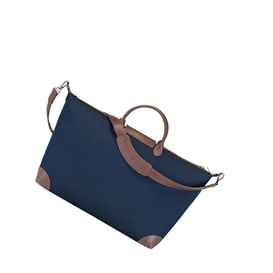 Bolsos De Viaje Longchamp Boxford XL Mujer Azul Marino | ES-NIBW349