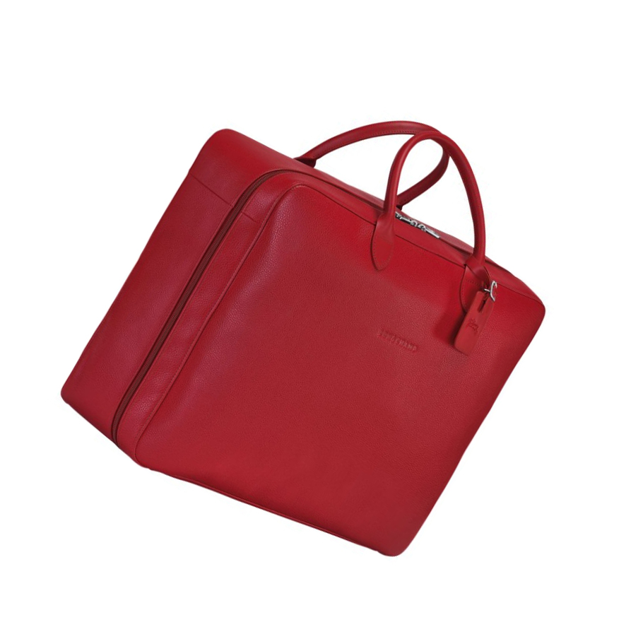Bolsos De Viaje Longchamp Le Foulonné Hombre Rojas | ES-LTNP243