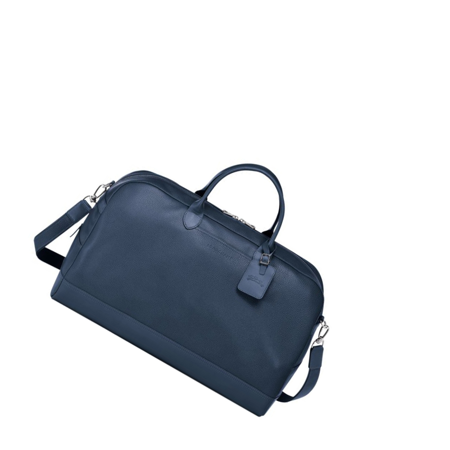 Bolsos De Viaje Longchamp Le Foulonné L Hombre Azul Marino | ES-ZHWU793