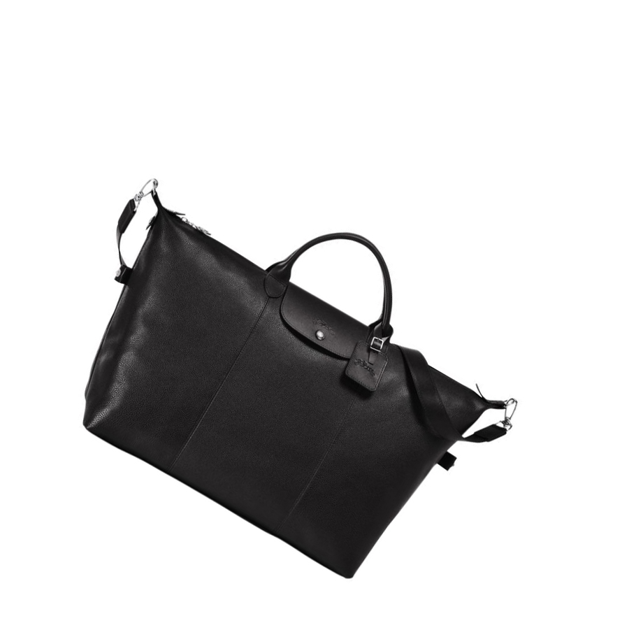 Bolsos De Viaje Longchamp Le Foulonné XL Hombre Negras | ES-MLUZ689