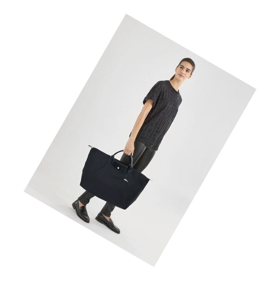 Bolsos De Viaje Longchamp Le Pliage Club L Mujer Negras | ES-HVOS192