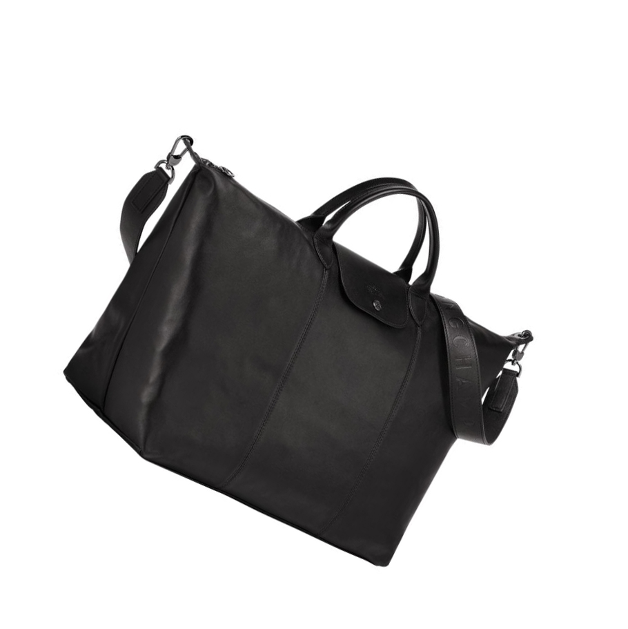 Bolsos De Viaje Longchamp Le Pliage Cuir L Mujer Negras | ES-HPSX805