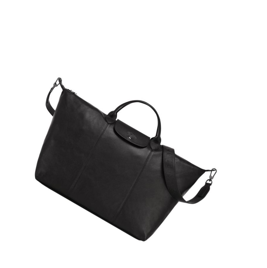 Bolsos De Viaje Longchamp Le Pliage Cuir L Mujer Negras | ES-HPSX805