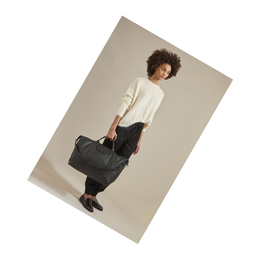 Bolsos De Viaje Longchamp Le Pliage Cuir L Hombre Gris | ES-UMFT896