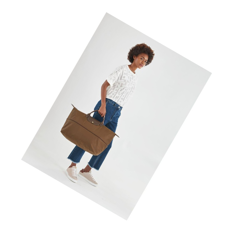 Bolsos De Viaje Longchamp Le Pliage Hombre Marrones | ES-AQDB138