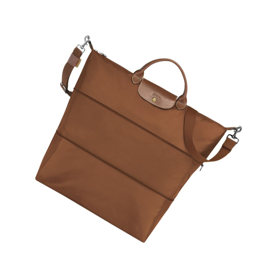 Bolsos De Viaje Longchamp Le Pliage Hombre Marrones | ES-AQDB138