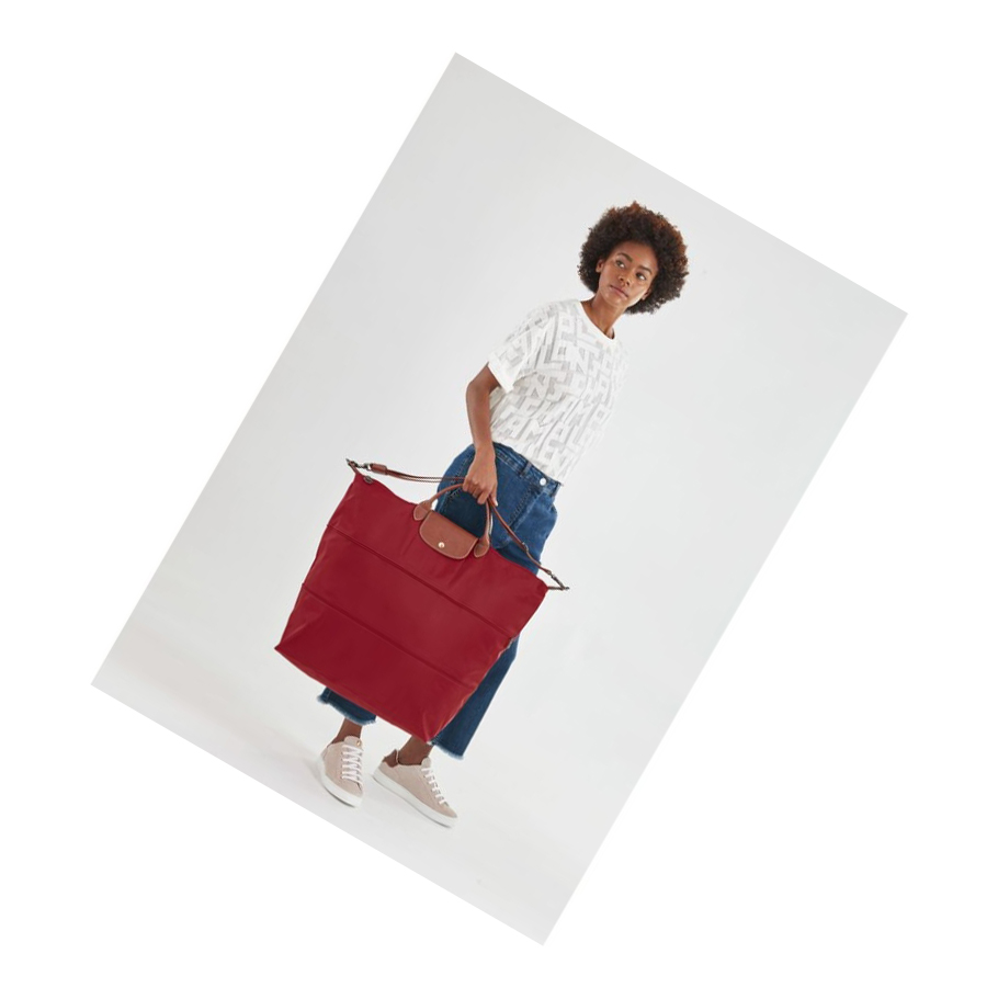 Bolsos De Viaje Longchamp Le Pliage Hombre Rojas | ES-JAGP371