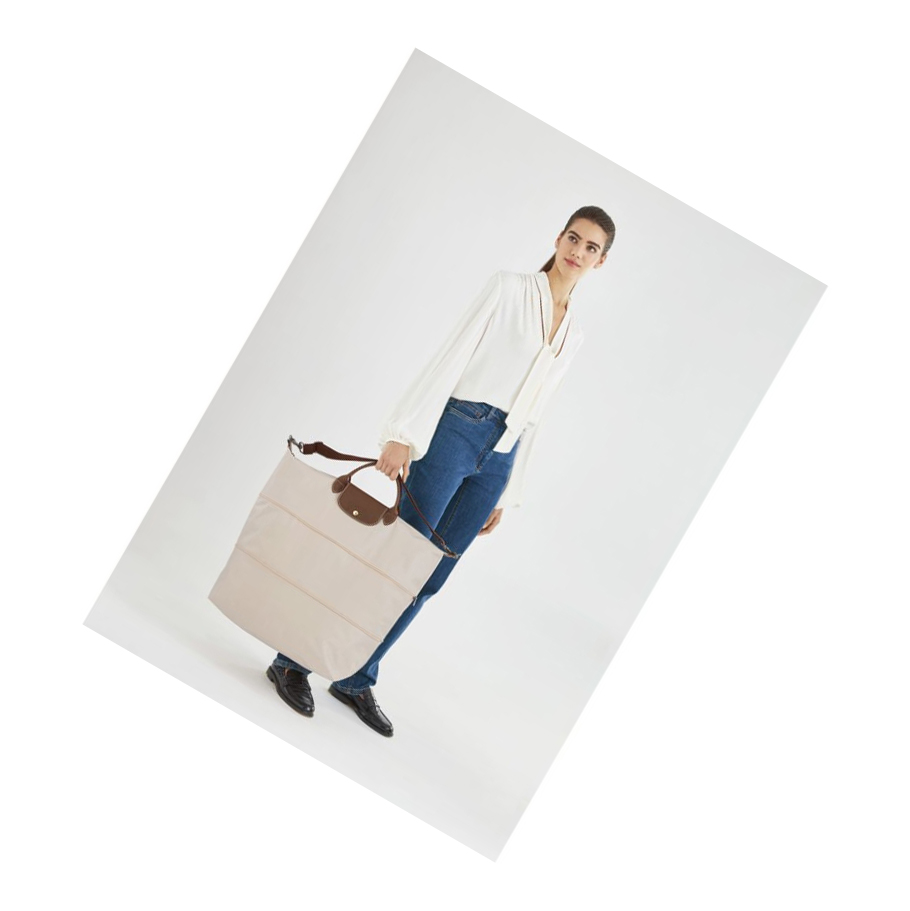 Bolsos De Viaje Longchamp Le Pliage Hombre Beige | ES-QAOM798