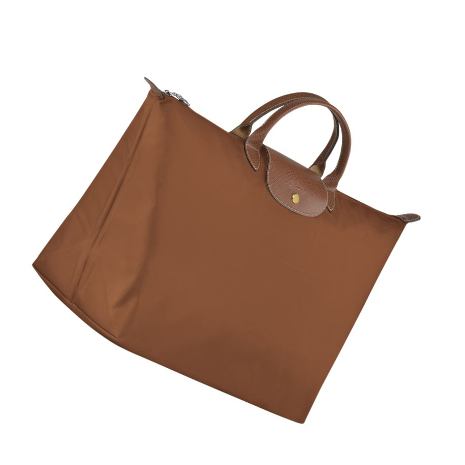 Bolsos De Viaje Longchamp Le Pliage L Hombre Marrones | ES-MNPE763