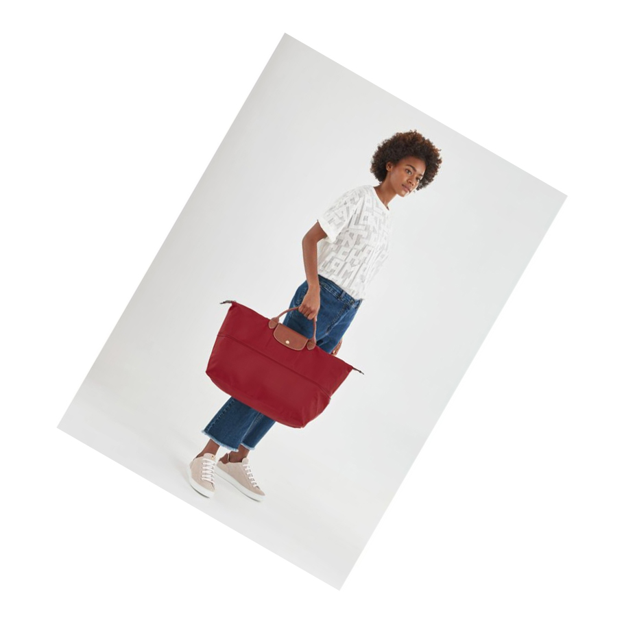 Bolsos De Viaje Longchamp Le Pliage Mujer Rojas | ES-MBVF021