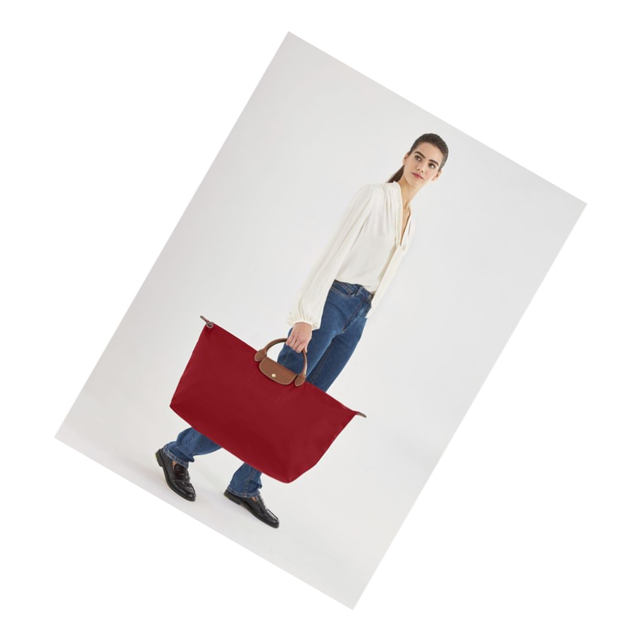 Bolsos De Viaje Longchamp Le Pliage XL Mujer Rojas | ES-RGTY751