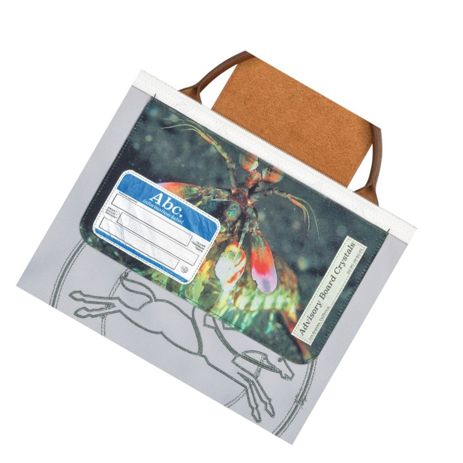 Bolsos De Viaje Longchamp X Abc Highart For Hs Mujer Blancas Verde | ES-JZAM438
