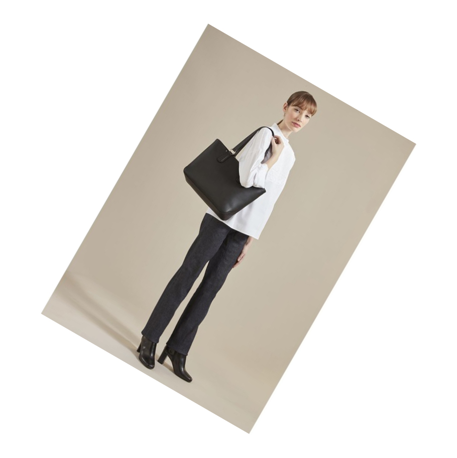 Bolsos Shopper Longchamp Cavalcade Mujer Negras | ES-PHRO862
