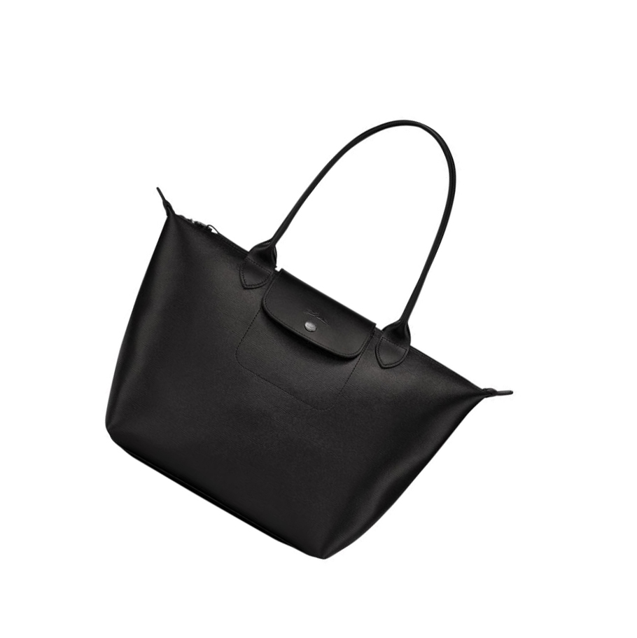 Bolsos Shopper Longchamp Le Pliage City S Mujer Negras | ES-PDLH563