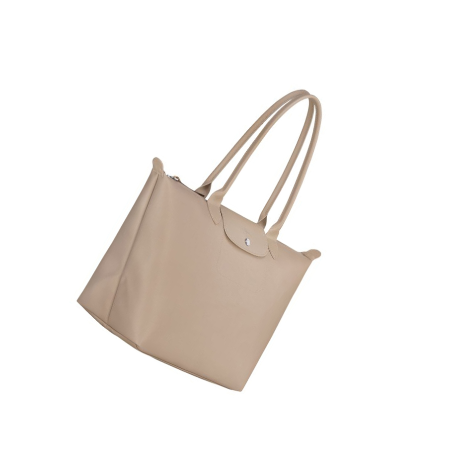 Bolsos Shopper Longchamp Le Pliage City L Mujer Beige | ES-SYKC753
