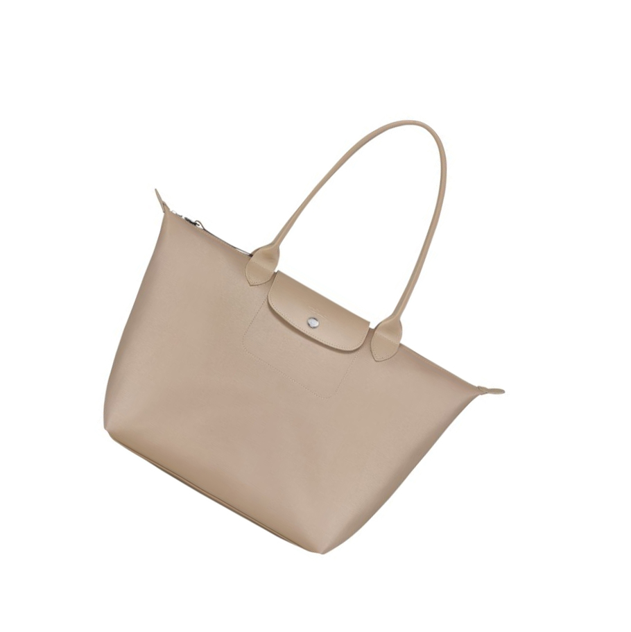 Bolsos Shopper Longchamp Le Pliage City L Mujer Beige | ES-SYKC753