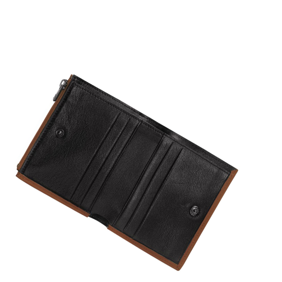 Carteras Longchamp 3D Hombre Marrones | ES-AESP852