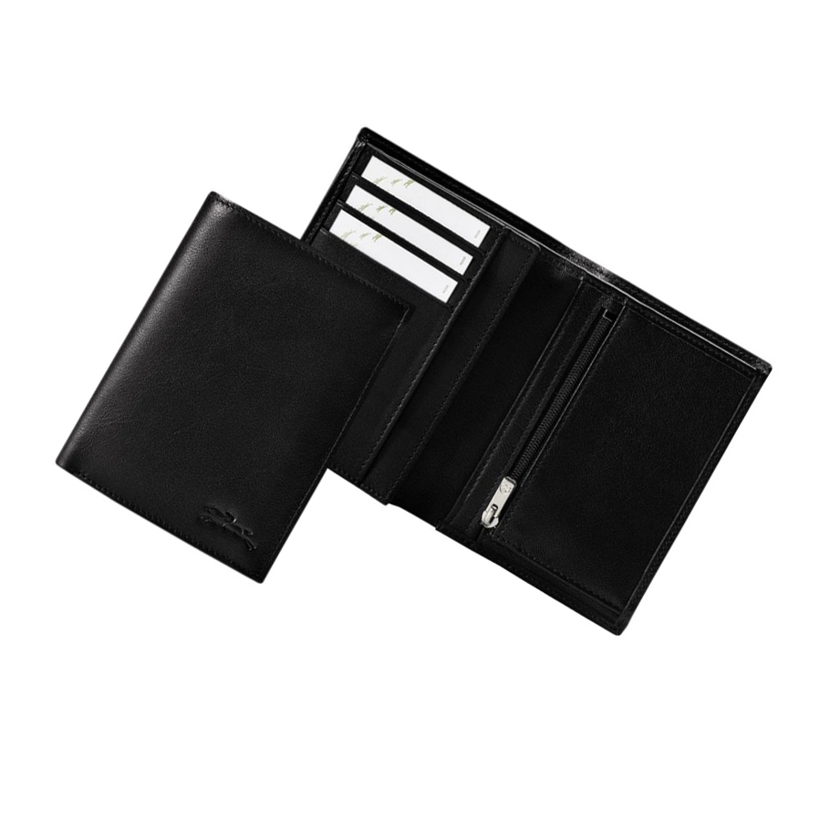 Carteras Longchamp Baxi Hombre Negras | ES-EIPA049