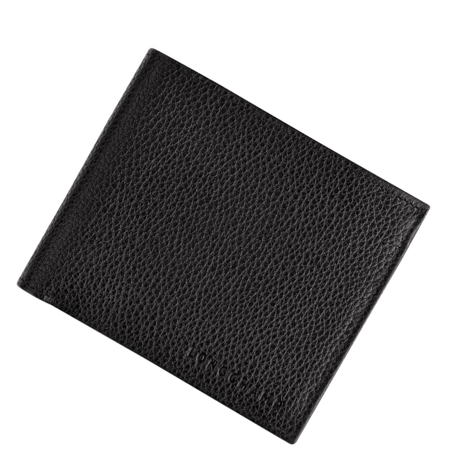 Carteras Longchamp Le Foulonné Hombre Negras | ES-ZWQR802