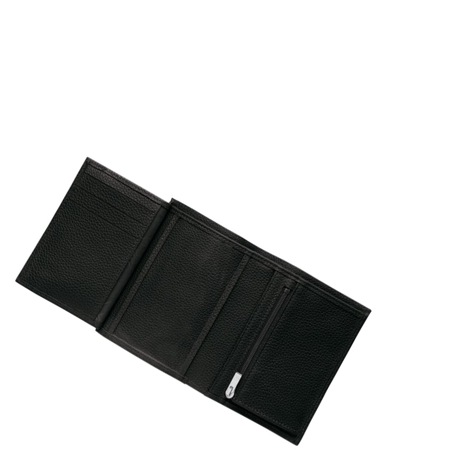 Carteras Longchamp Le Foulonné Mujer Negras | ES-FPYJ584