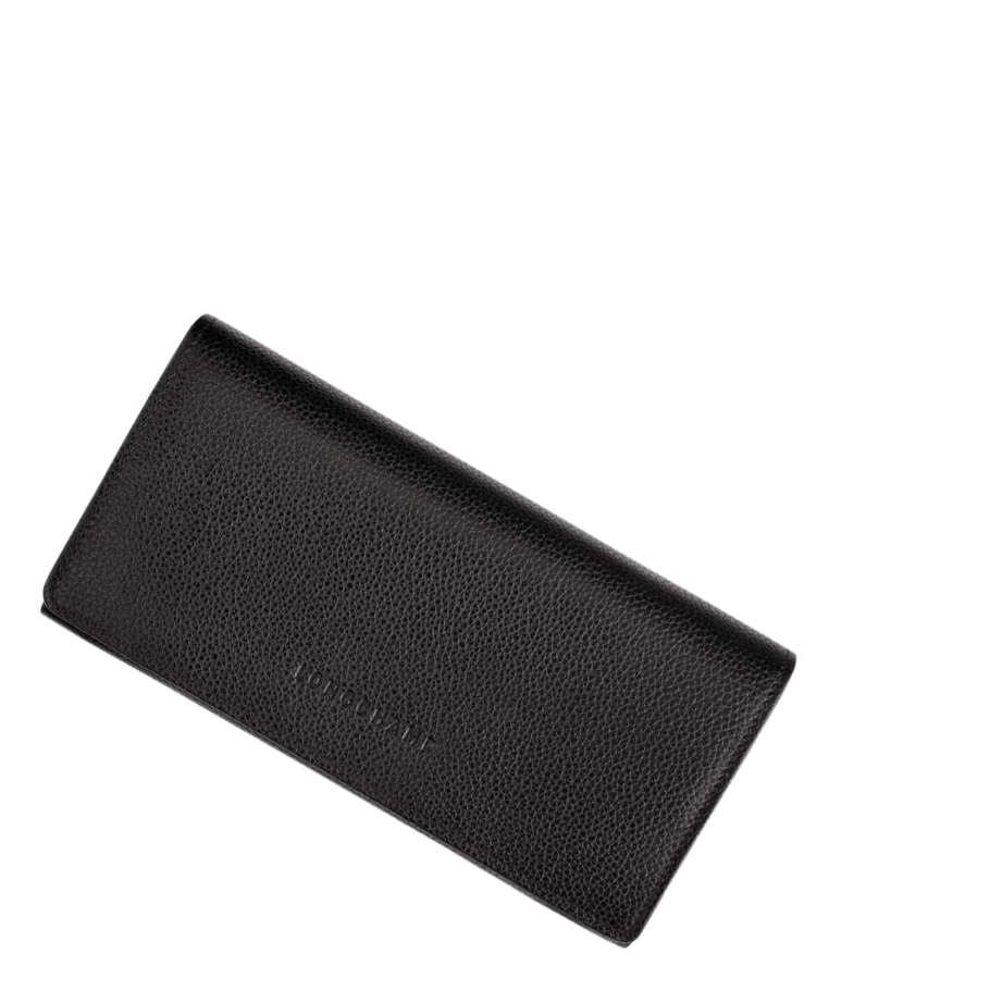 Carteras Longchamp Le Foulonné Mujer Negras | ES-QTVF625