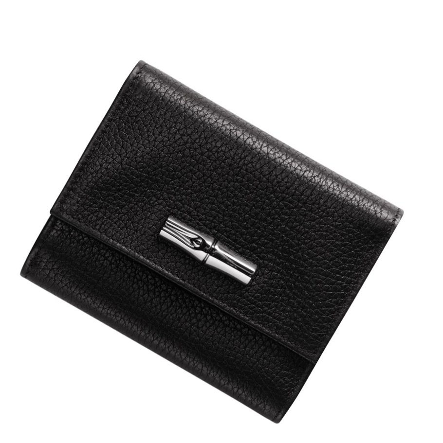 Carteras Longchamp Roseau Essential Mujer Negras | ES-UDGH721