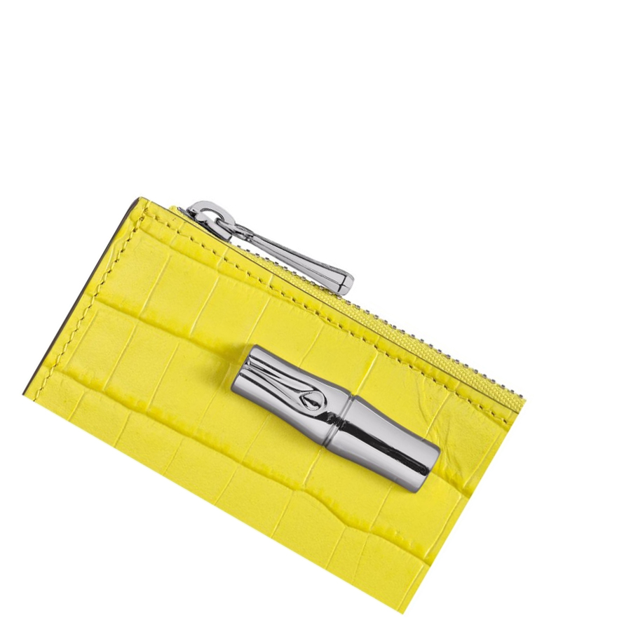 Carteras Longchamp Roseau Mujer Amarillo | ES-LGUJ214