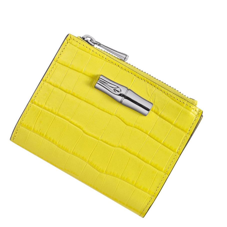 Carteras Longchamp Roseau Mujer Amarillo | ES-LGUJ214