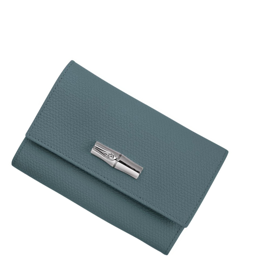 Carteras Longchamp Roseau Mujer Azules | ES-CBPH348