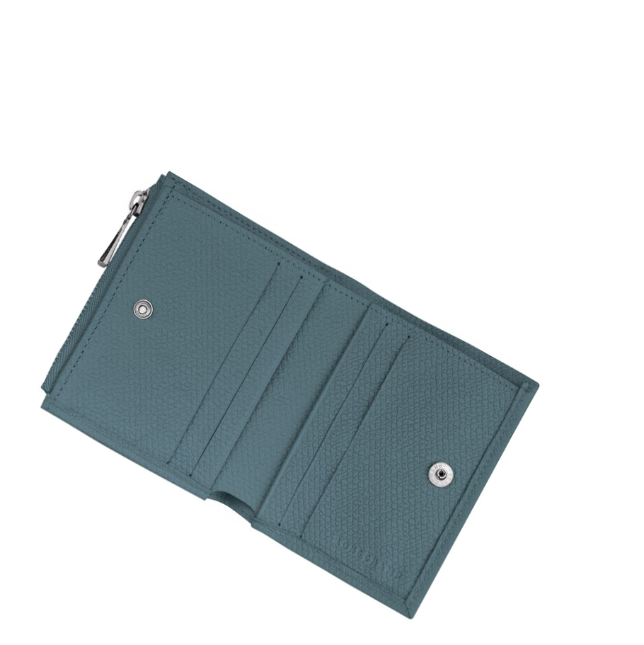 Carteras Longchamp Roseau Mujer Azules | ES-PVJY643
