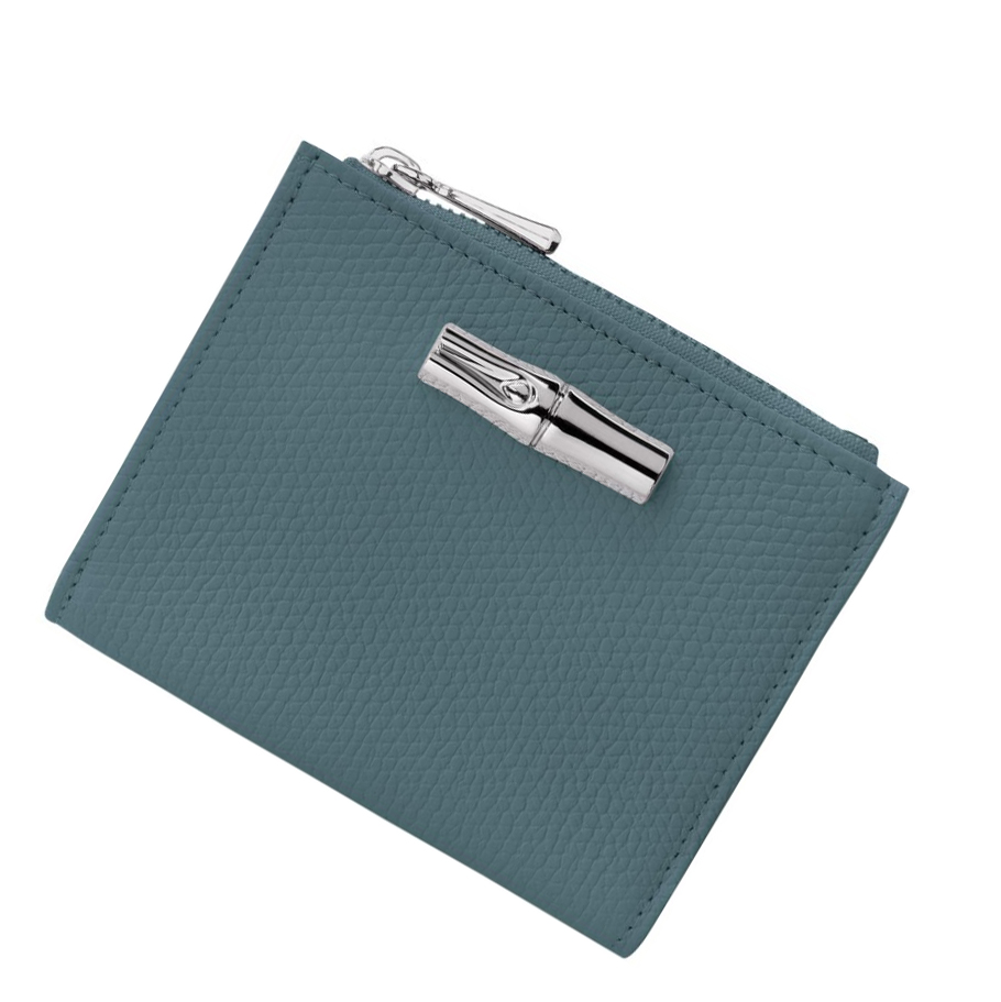 Carteras Longchamp Roseau Mujer Azules | ES-PVJY643
