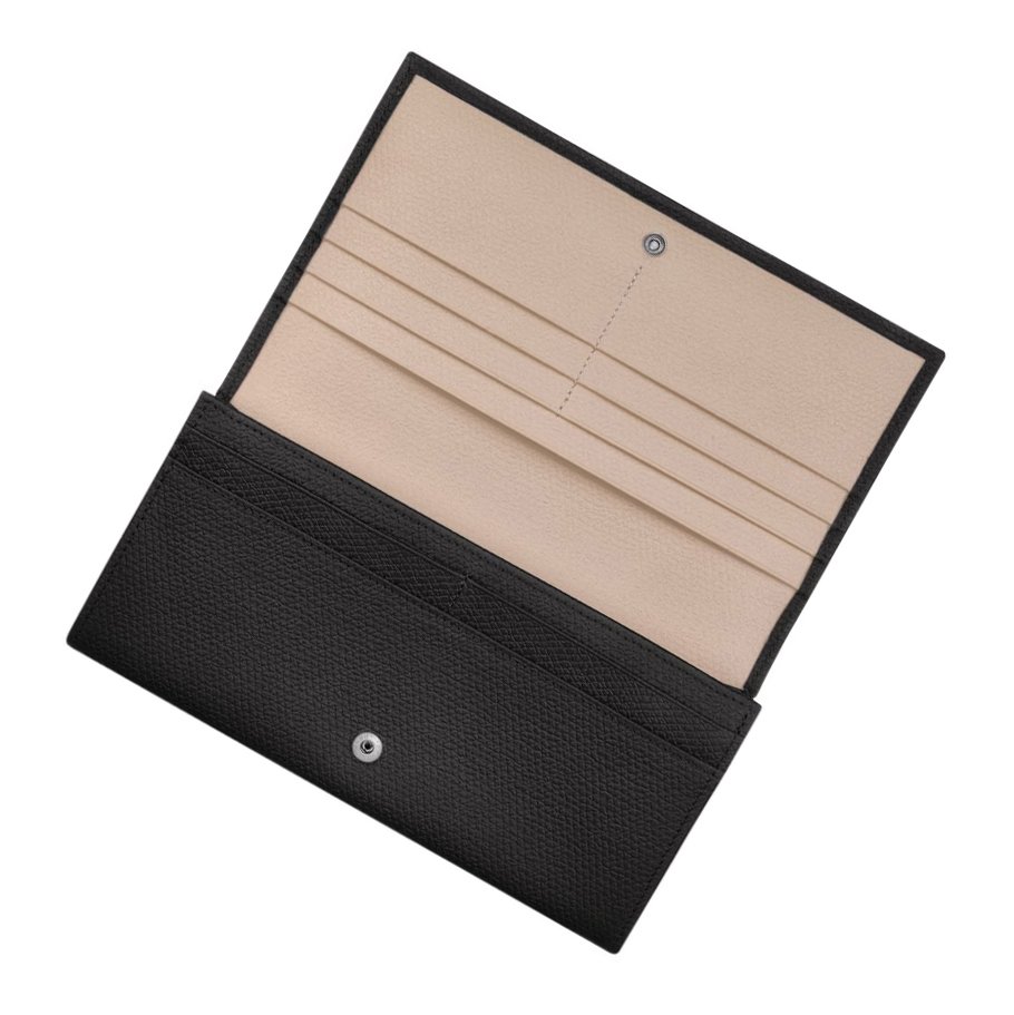 Carteras Longchamp Roseau Mujer Negras | ES-AHCK041