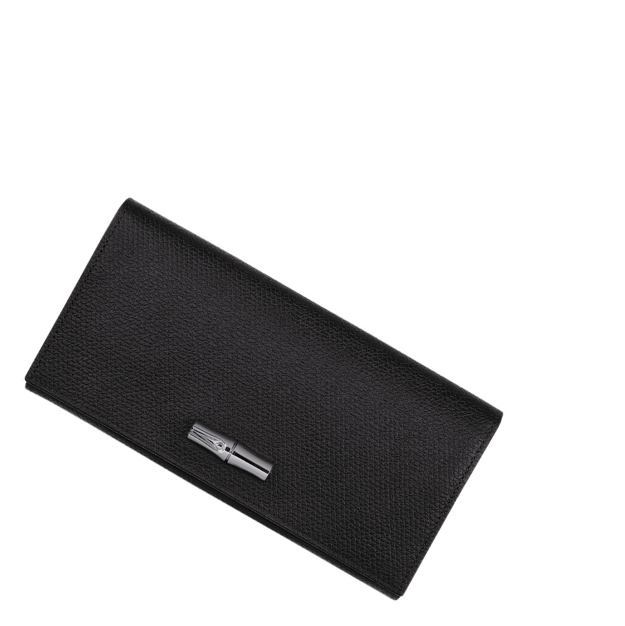 Carteras Longchamp Roseau Mujer Negras | ES-AHCK041