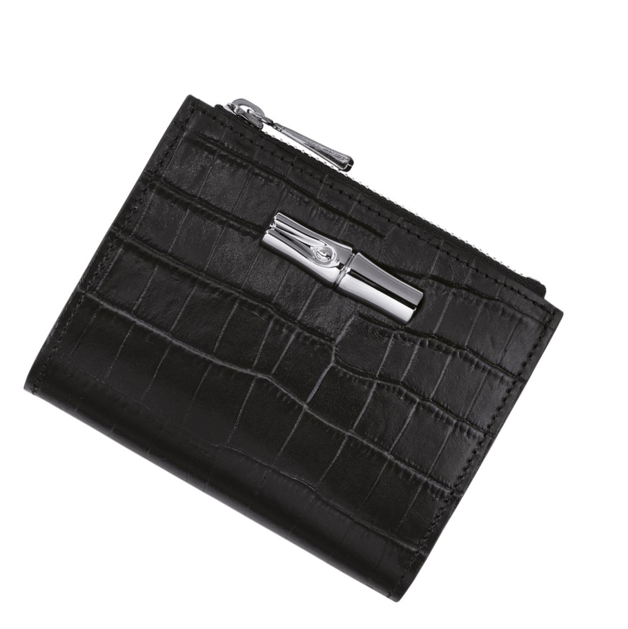Carteras Longchamp Roseau Mujer Negras | ES-BTXA014