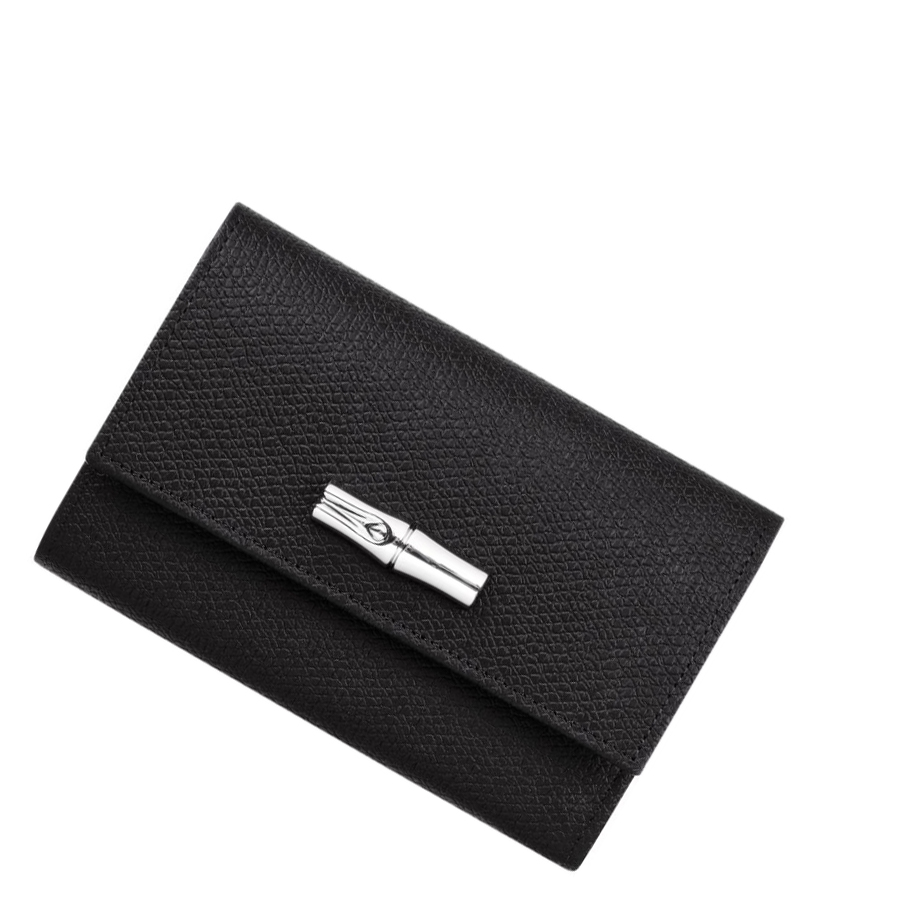 Carteras Longchamp Roseau Mujer Negras | ES-ELNT705